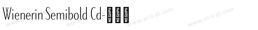 Wienerin Semibold Cd字体转换